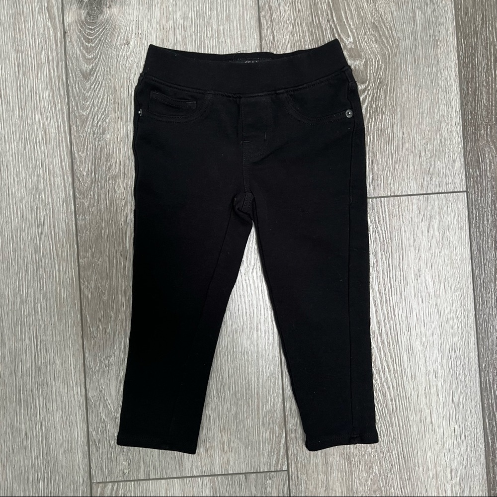 BUFFALO DAVID BITTON BLACK SKINNY JEGGINGS LEGGINGS 2T